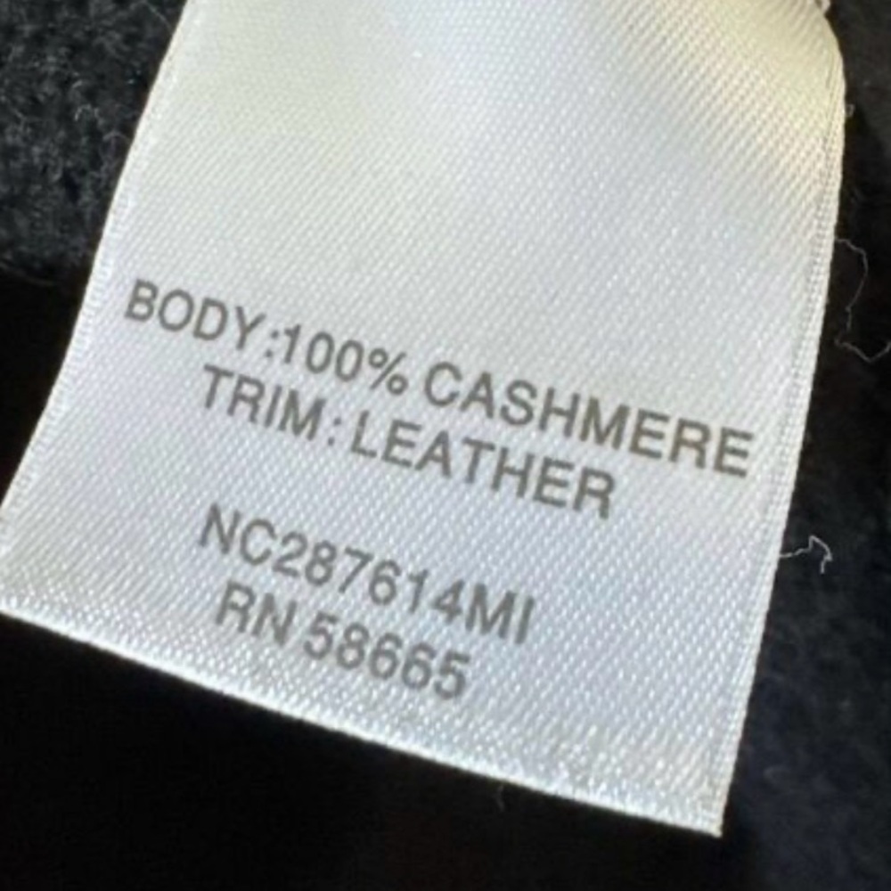 Casmere and leather cardigan - Picture 5 of 5